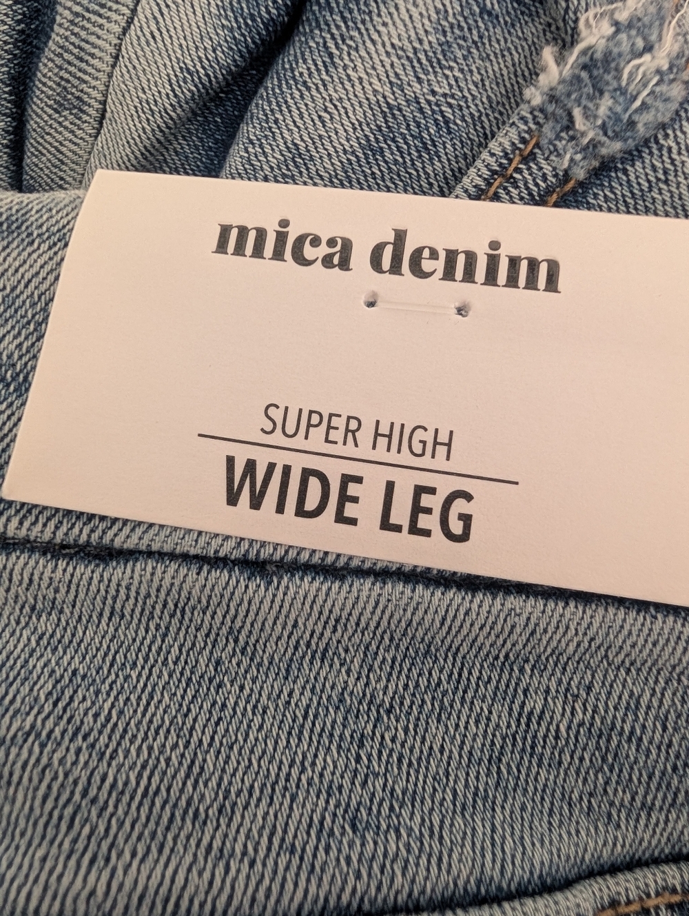 Mica Denim super high wide leg jeans 25 NWT - Picture 8 of 9